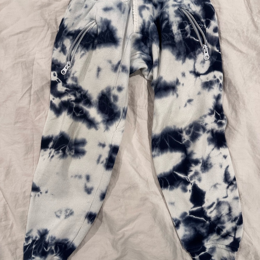 Kids Navy Tie-Dye Sweatpants